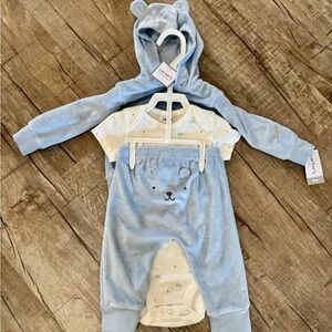 Carter’s‎ Baby Boy Bear Fleece 3-Piece Outfit Set – 6 Months – NWT